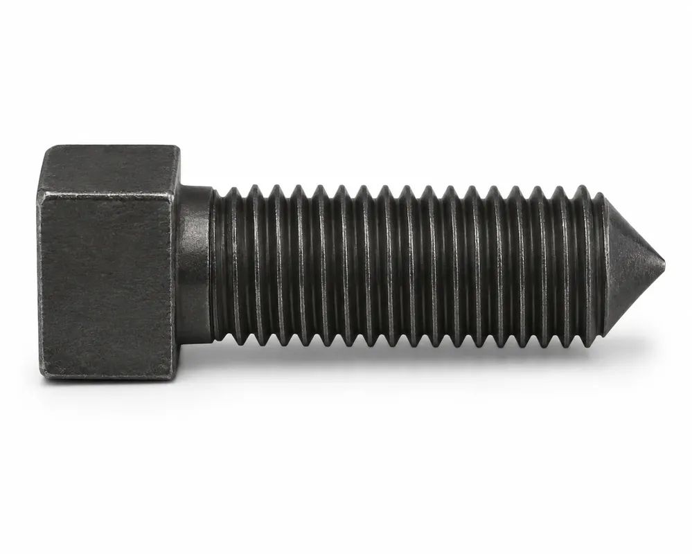 5/8-11 X 1-1/2" Square Head Set Screws Cone Point Case Hardened Steel (50 / Pkg.) Professional Grade