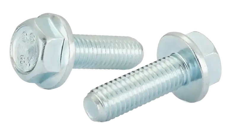M12-1.75 X 50mm Flange Bolts Non-Serrated Class 8.8 Steel Zinc Plated Partially Threaded (200 / Pkg.) Direct From Factory