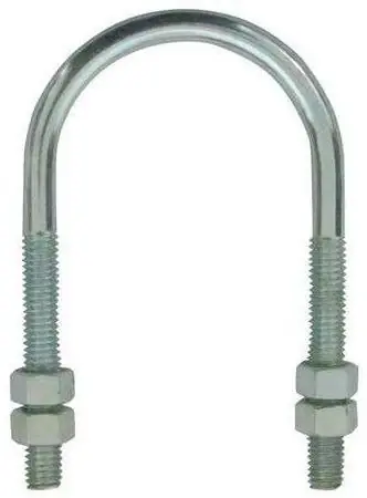 1/2"-13 X 4-1/16" X 6-1/4" U Bolts Long Tangent, With Four Nuts 18/8 Stainless Steel (10 / Pkg.) Reduced Price