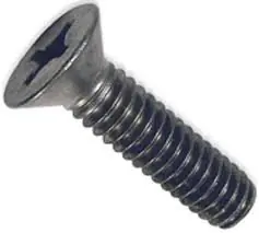 6-32 X 5/16" Machine Screws Flat Head Phillips Drive Steel Black Zinc (10000/Pkg.) Best Price