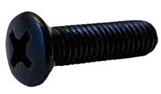Buy Direct 6-32 X 1" Machine Screws Oval Head Phillips Drive Steel Black Oxide (10000/Pkg.)