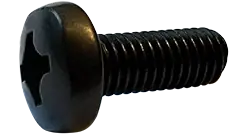 Express Delivery M2.5-0.45 X 8mm Machine Screws Pan Head Phillips Drive Steel Black Oxide (4000/Pkg.)