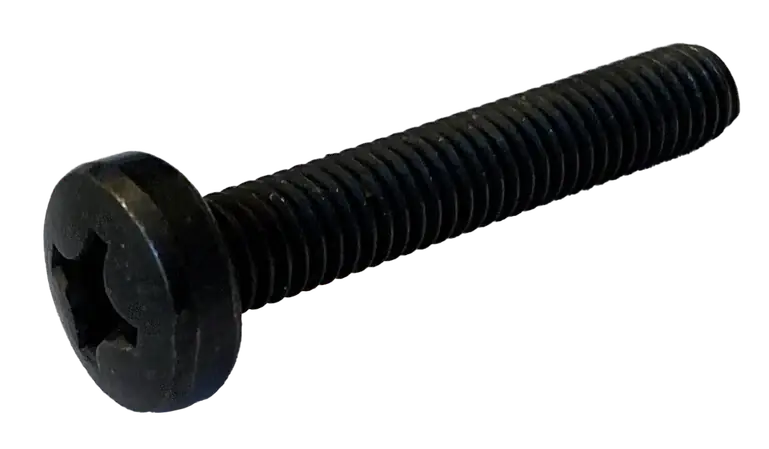 Seasonal Sale 5/16"-18 X 3/4" Machine Screws Pan Head Phillips Drive Steel Black Zinc (1500/Pkg.)