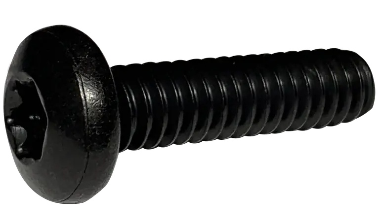 Popular 6-32 X 3/8" Machine Screws Pan Head Six Lobe Drive Steel Black Oxide (10000/Pkg.)