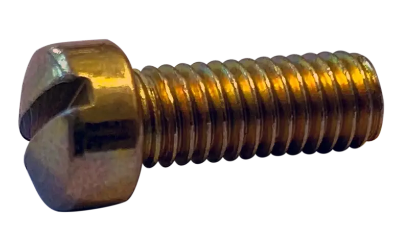 10-32 X 5/8" Machine Screws Fillister Head Slotted Drive Steel Zinc Yellow (6000/Pkg.) Must Have