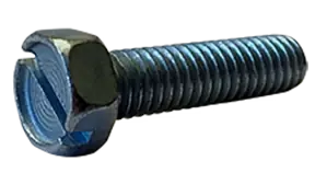 8-32 X 1-1/2" Machine Screws Indented Hex Head Slotted Drive Steel Zinc Plated (3000/Pkg.) Price Drop