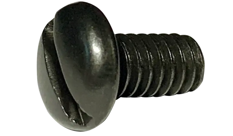 4-40 X 1/4" Machine Screws Pan Head Slotted Drive Steel Black Oxide (10000/Pkg.) Today Only