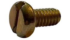 Cheap 8-32 X 1/2" Machine Screws Pan Head Slotted Drive Steel Zinc Yellow (10000/Pkg.)