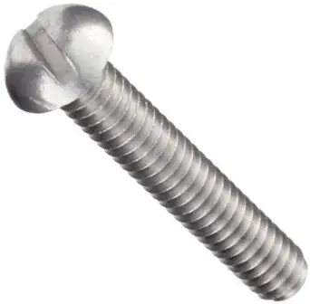 Luxury 8-32 X 1/4" Machine Screws Round Head Slotted Drive Aluminium (100/Pkg.)