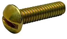 Hot Deal 10-24 X 1" Machine Screws Round Head Slotted Drive Steel Zinc Yellow (4500/Pkg.)
