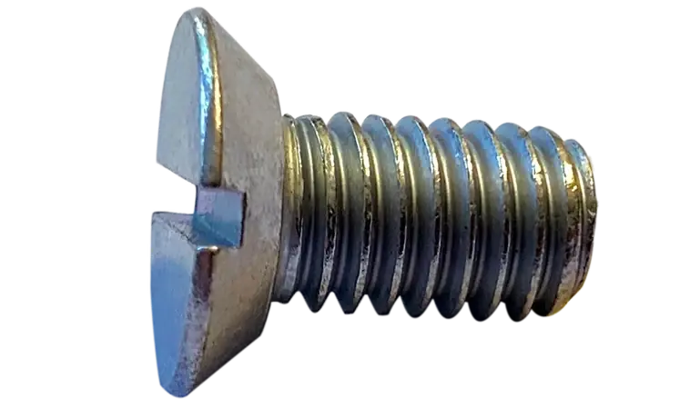 10-24 X 1/4" Machine Screws Undercut Flat Head Slotted Drive Steel Zinc Plated (10000/Pkg.) Free Returns