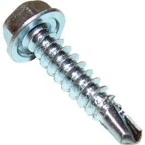 1/4"-14 X 3" Self-Drilling Screws Hex Washer Head Point Type 3 Steel ProCorr Coated (10000/Pkg.) Crafted