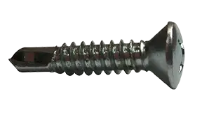 Final Sale 10-16 X 1" Self-Drilling Screws Oval Head Phillips Drive Point Type 3 Steel Zinc Plated (5000/Pkg.)
