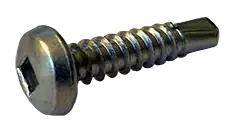 Seasonal Sale 14 X 3/4" Self-Drilling Screws Pan Head Square Drive Point Type 3 Steel Zinc Plated (3000/Pkg.)