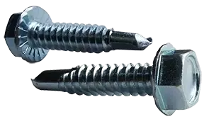 12/14" X 7/8" Self-Drilling Screws Hex Washer with Serration Head Point Type 3 Steel Zinc Plated (4000/Pkg.) Latest