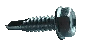8-18 X 1" Self-Drilling Screws Indented Hex Washer Head Point Type 2 18/8 Stainless Steel (4000/Pkg.) Super Sale