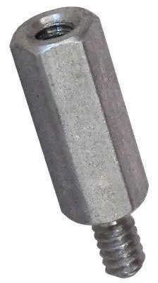 6mm AF X M4-0.7 X 24mm Hex Male-Female Standoffs Aluminum (250 / Pkg.) Fresh Stock