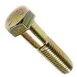 Factory Price 5/8-11 X 6-1/2" Hex Head Cap Screws USA Made Grade 8 Steel Yellow Zinc Partially Threaded (10 / Pkg.)