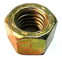 1/2" Lock Nuts L9 Collar Waxed Made in USA Steel Cadmium Yellow (50 / Pkg.) Seasonal Sale