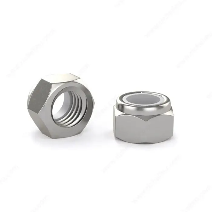 Express Delivery 1/4"-20 Lock Nuts Nylon Insert Waxed 18/8 Stainless Steel (100 / Pkg.)
