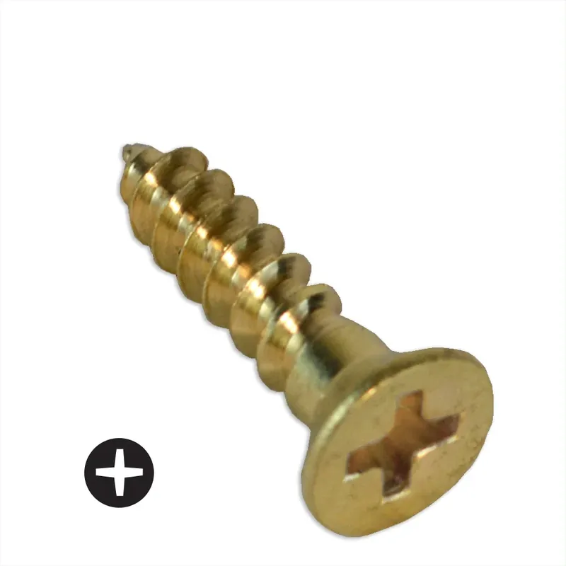 Popular 4-22 X 1/2" Wood Screws Deep Thread Phillips Drive Flat Head 2/3 Threaded Steel Zinc Plated (10000 / Pkg.)