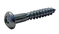 10 X 2-1/2" Wood Screws Phillips Drive Round Head Steel Zinc Plated (1000 / Pkg.) Price Cut