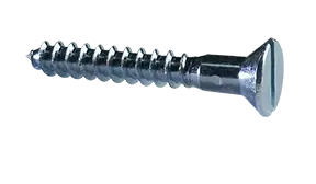 14 X 5" Wood Screws Slotted Drive Flat Head Steel Zinc Plated (300 / Pkg.) Special Offer