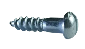 10 X 5/8" Wood Screws Slotted Drive Round Head Steel Zinc Plated (5000 / Pkg.) Fan Favorite