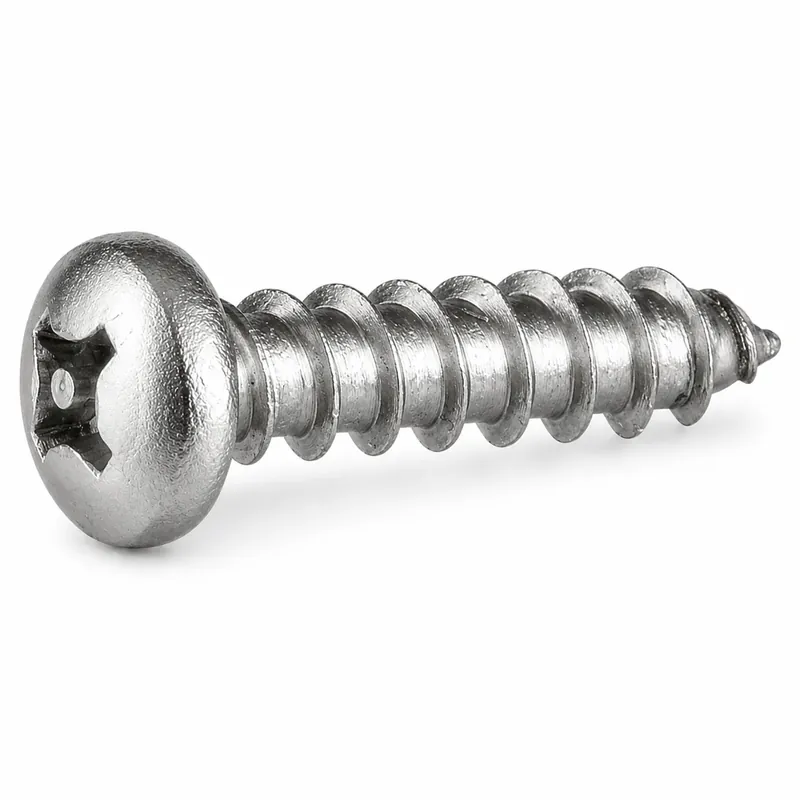 14 X 1/2" Tamper Resistant Sheet Metal Screws Pan Head Pin-In Phillips Drive 18/8 Stainless Steel (100 / Pkg.) Genuine