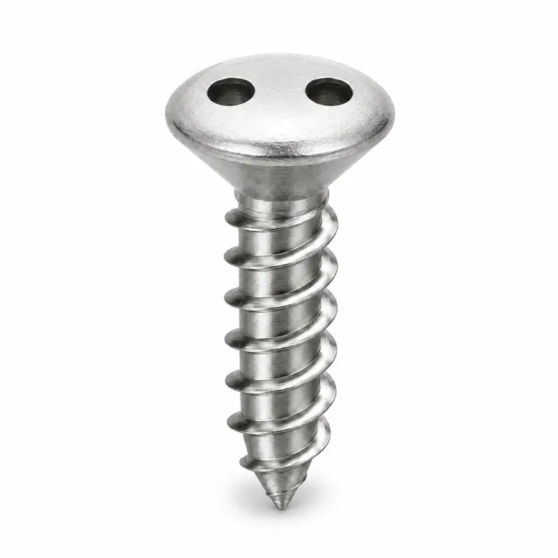 6 X 5/8" Tamper Resistant Sheet Metal Screws Oval Undercut Head Spanner Drive 18/8 Stainless Steel (100 / Pkg.) Express Delivery