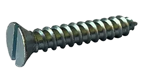 Flash Sale 6 X 3/8" Type A Sheet Metal Screws Flat Head Slotted Drive 18/8 Stainless Steel (100 / Pkg.)