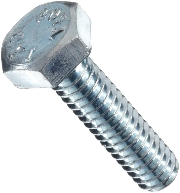 1/4-20 X 6" Hex Tap Bolts Grade 2 Steel Zinc Plated Fully Threaded (250 / Pkg.) Authentic