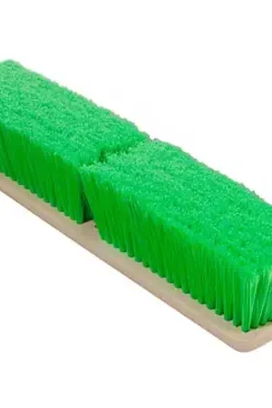 Luxury Magnolia Brush 3318-N 18" Green Flagged Nylon Floor Style Wash Brush Block
