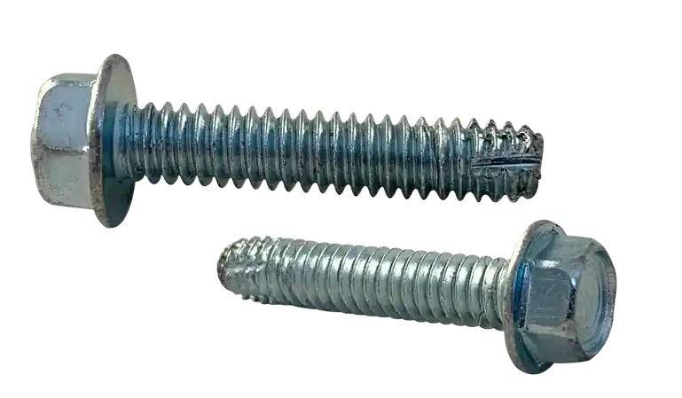 Hot Picks 1/4-20 X 1-1/4" Type F Thread Cutting Screws Indented Hex Washer Head Unslotted Drive Steel Zinc & Bake (2000 / Pkg.)