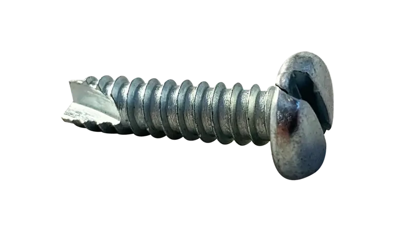 Budget 4-24 X 1/2" Type 25 Thread Cutting Screws Pan Head Slotted Drive Steel Zinc & Bake (10000 / Pkg.)