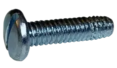 Hot Deal 4-40 X 1" Type F Thread Cutting Screws Pan Head Slotted Drive Steel Zinc & Bake (10000 / Pkg.)