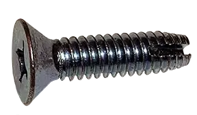 Low Price 8-32 X 5/8" Type 1 Thread Cutting Screws Flat Head Phillips Drive Steel Zinc & Bake (10000 / Pkg.)