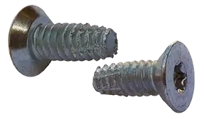 6-32 X 1/4" Type F Thread Cutting Screws Flat Undercut Head Six Lobe Drive Steel Zinc & Bake (10000 / Pkg.) Top Pick