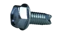 8-32 X 5/16" Type 23 Thread Cutting Screws Indented Hex Washer Head Unslotted Drive Steel Zinc & Bake (10000 / Pkg.) Best Price