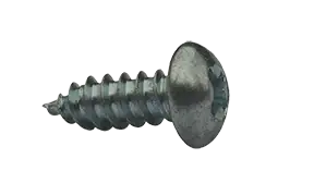 Top Pick 8 X 1-1/2" Type AB Self Tapping Sheet Metal Screws Round Head Phillips Drive Steel Zinc & Bake (3000/Pkg.)