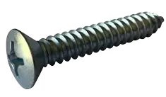 14 X 2" Type A Self Tapping Sheet Metal Screws Oval Head Phillips Drive Steel Zinc & Bake (1250/Pkg.) One Day Deal