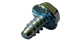 8 X 1/2" Type B Self Tapping Sheet Metal Screws Serrated Indented Hex Washer Head Unslotted Drive Steel Zinc & Bake (10000/Pkg.) Today Only