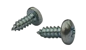 Buy Online 8 X 3/8" Type AB Self Tapping Sheet Metal Screws Serrated Pan Head Phillips Drive Steel Zinc & Bake (10000/Pkg.)