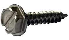 Direct From Factory 5/16 X 3/4" Type AB Self Tapping Sheet Metal Screws Indented Hex Washer Head Slotted Drive 18/8 Stainless Steel (750/Pkg.)