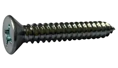 Exclusive Offer 6 X 2-1/2" Type A Self Tapping Sheet Metal Screws Flat Head Phillips Drive Steel Zinc & Bake (3000/Pkg.)