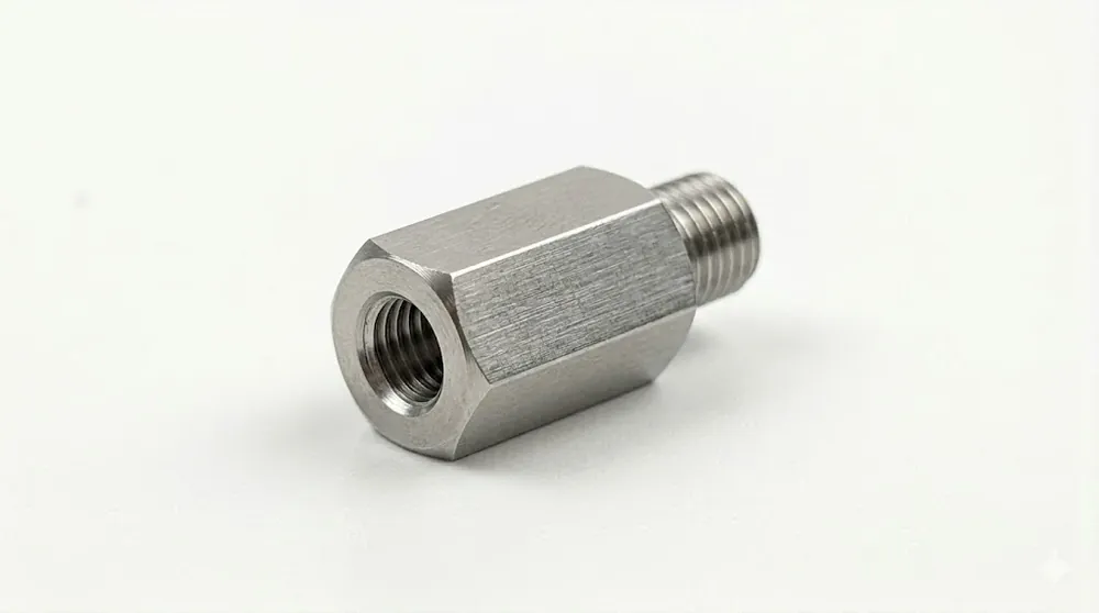 .156" Hex X 9/16" Swage Standoffs 2-56 Thread 1/16" Panel Electro Tin Brass (250 / Pkg.) Authentic