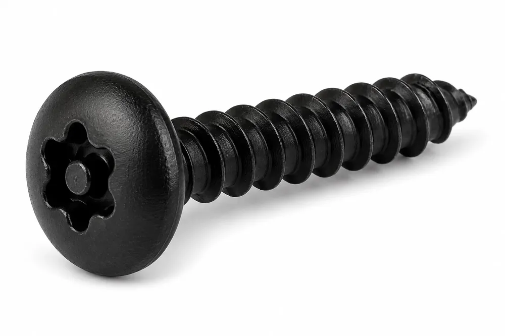 1/4 X 3" Tamper Resistant Sheet Metal Screws Truss Head Pin-In Six Lobe Drive Steel Black Oxide (100 / Pkg.) Sale