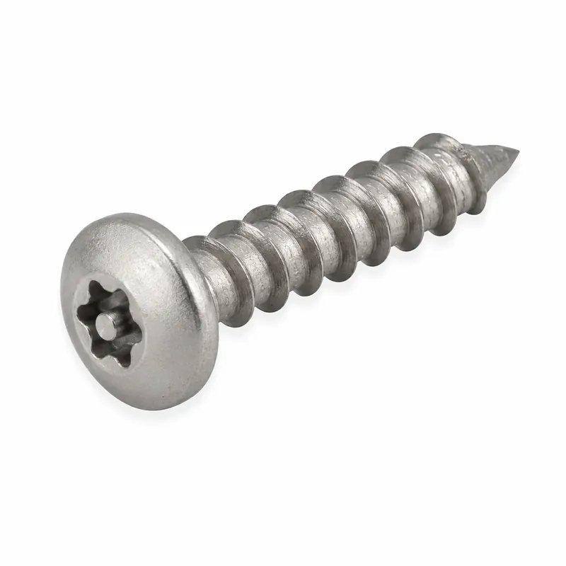 Save Now 1/4" X 2-3/4" Tamper Resistant Masonry Screws Button Head Pin-In Six Lobe Drive Steel Silver Guard (100 / Pkg.)