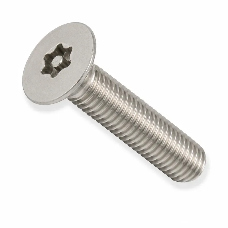 1/4-20 X 2-1/2" Tamper Resistant Machine Screws Flat Head Pin-In Six Lobe Drive 18/8 Stainless Steel (100 / Pkg.) Top Rated