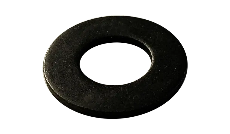 Reduced Price 4 Flat Washers SAE Black Zinc Steel Zinc Plated (10000 / Pkg.)